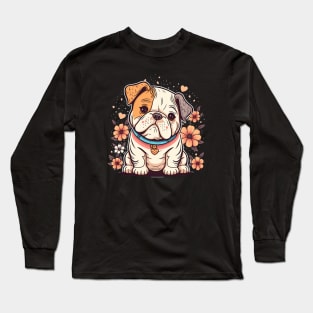 Kawaii Bulldog Long Sleeve T-Shirt